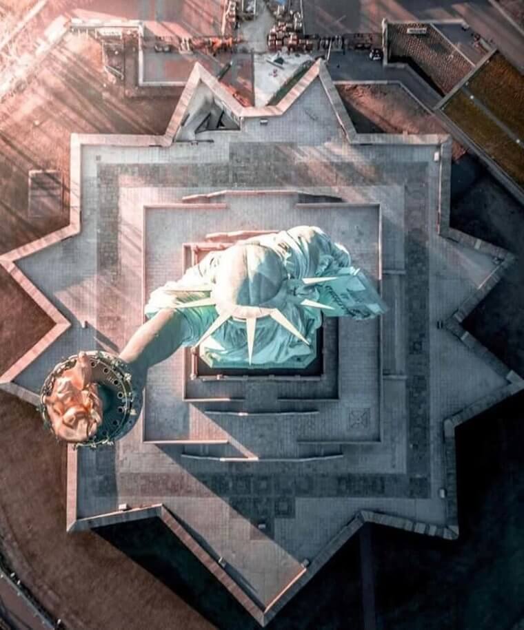The Statue of Liberty Looks Incredible From the Top, Too
