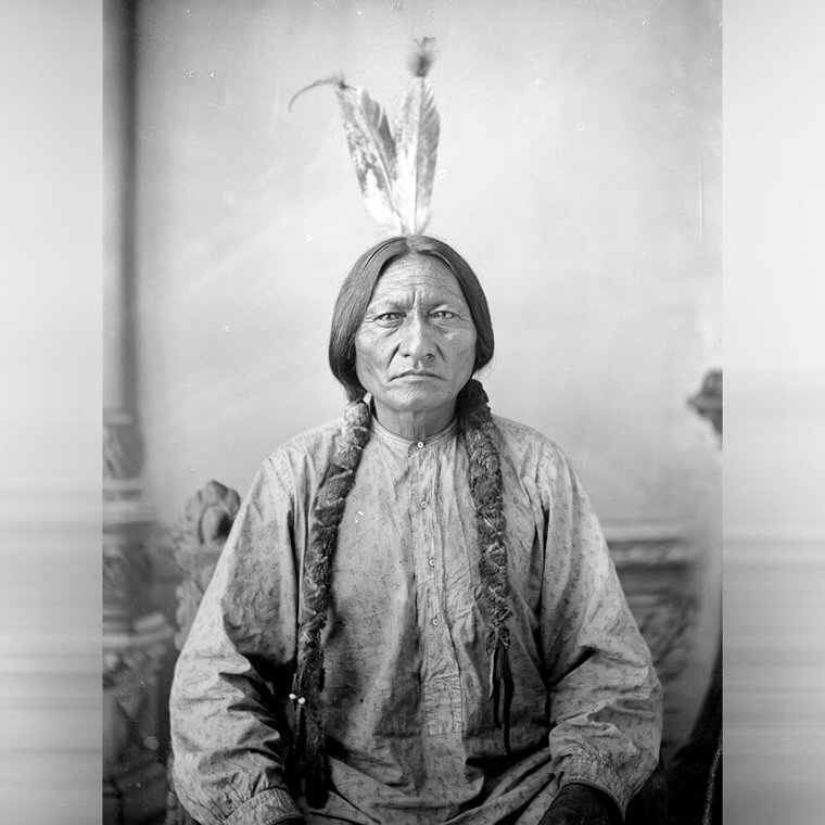 Sitting Bull Posing for a Portrait