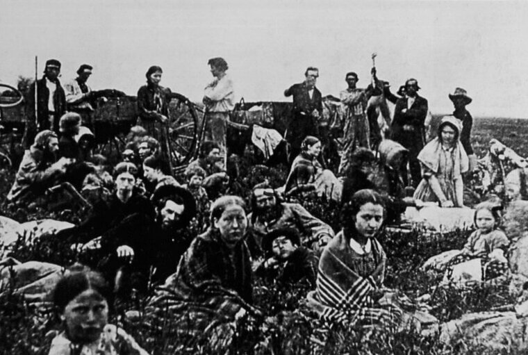 War Refugees Fleeing for Their Lives