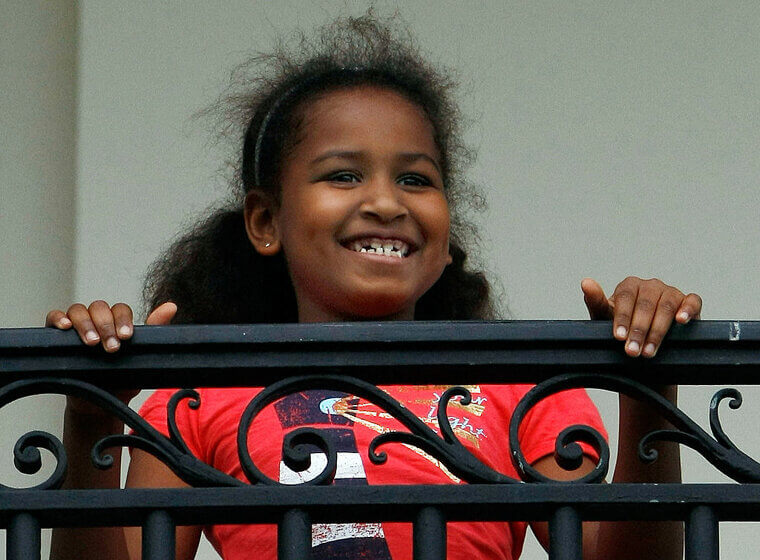 Sasha Obama - Then