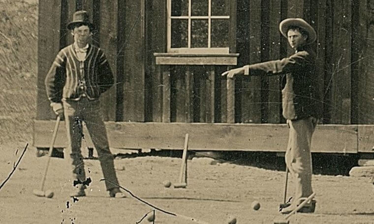 Notorious Western Outlaw Billy The Kid With His Posse