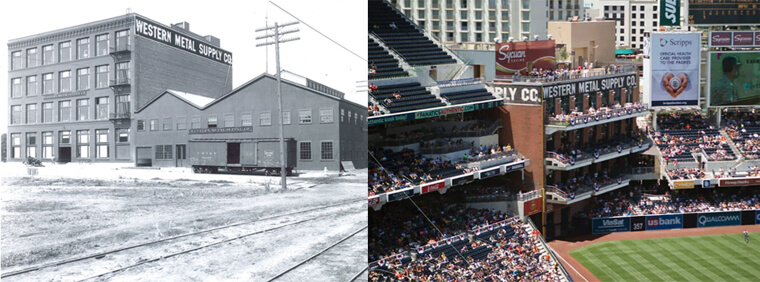 San Diego's Metal Supply Co. Building - 1940s & 2019