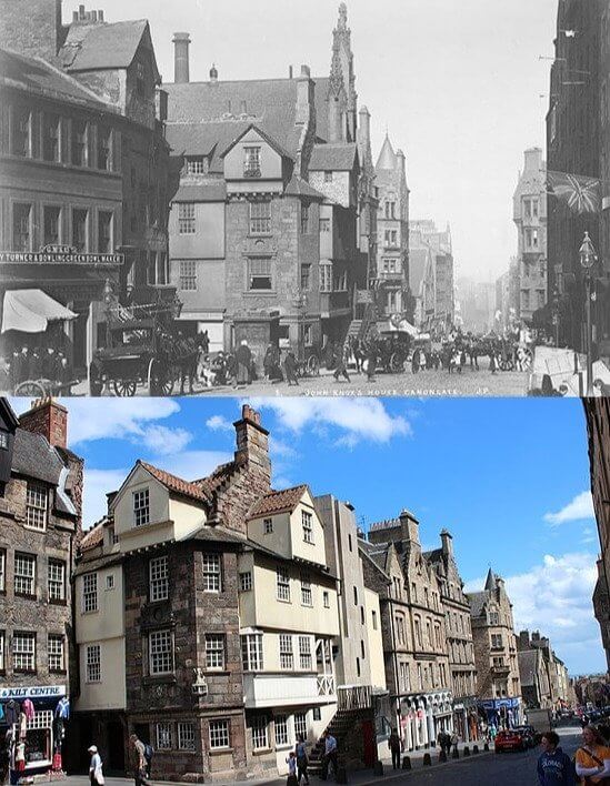 The Royal Mile - 1847 & 2021