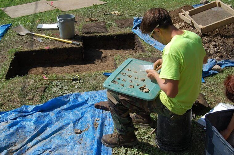 The Team Begins Excavations