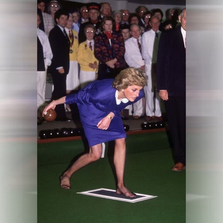 Diana Was Never Too Shy to Try Out a New Sport at the Club