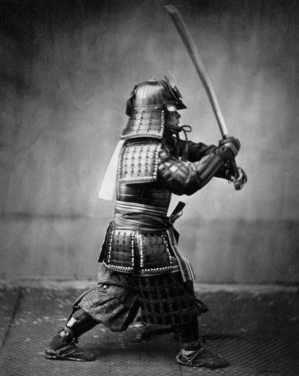 This Is an Authentic Samurai In Action in 1860