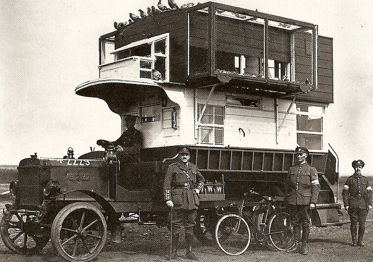Pigeon Buses Used in WW1