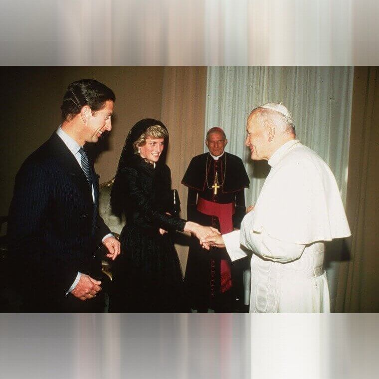 Diana and Charles Met  Pope John Paul II in 1985
