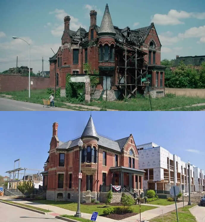 House In Detroit - 1993 & 2021