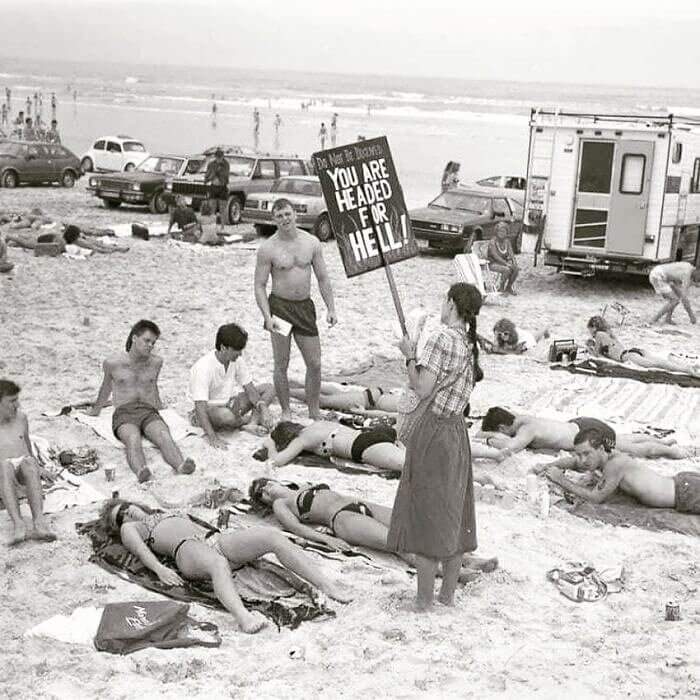 This Woman Should See What's Worn to the Beach Nowadays
