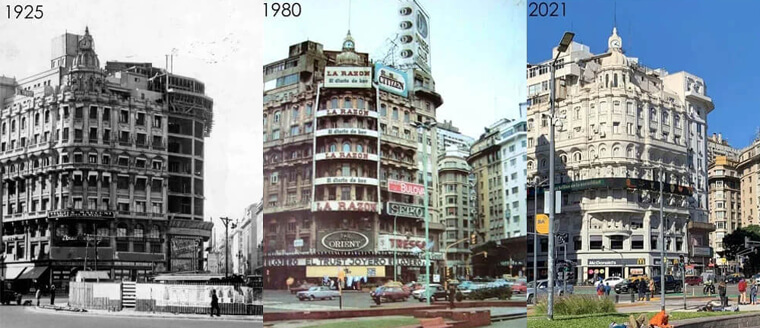 Buenos Aires, Argentina - 1925 & 2021