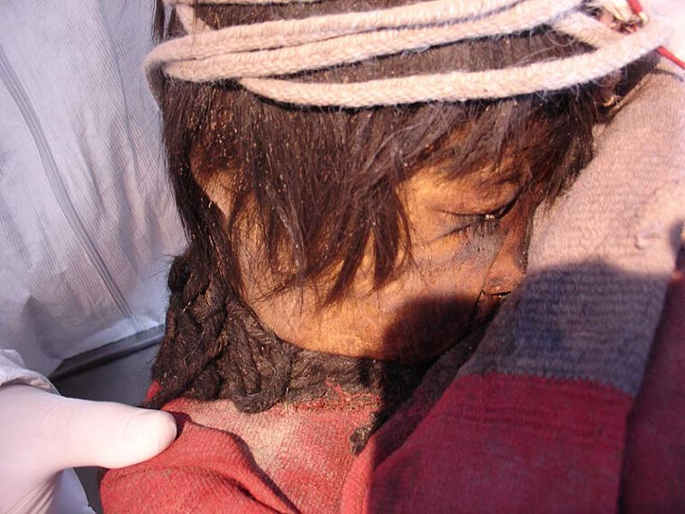 A Young Boy Who Was Tied up for Sacrifice