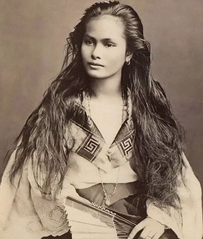 1875 Portrait of a Beautiful Woman in the Philippines
