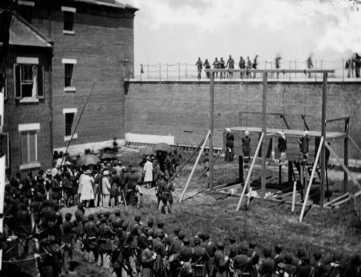 The Hanging Of Four Men After The Lincoln Assassination